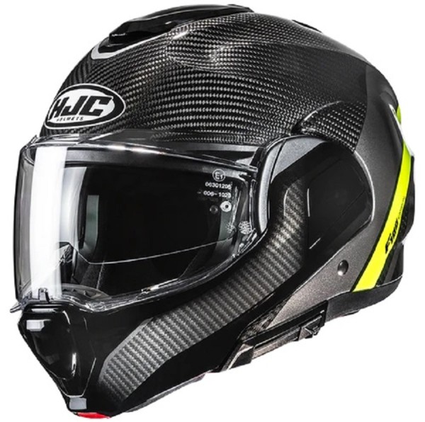 HJC Klapphelm F100 Carbon STAN MC-3H schwarz-gelb