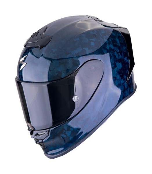 SCORPION Integralhelm EXO-R1 Carbon EVO II ONYX Air Carbon blau