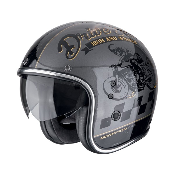 SCORPION Jethelm BELFAST EVO DRIVE silber-schwarz-gold