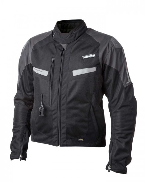 HELITE Airbag-Jacke Sommerjacke VENTED schwarz-grau