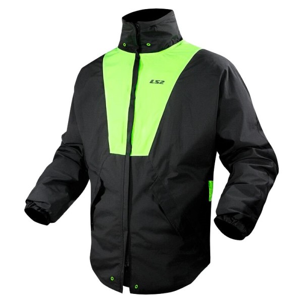 LS2 Regenjacke XRAIN schwarz-neongelb