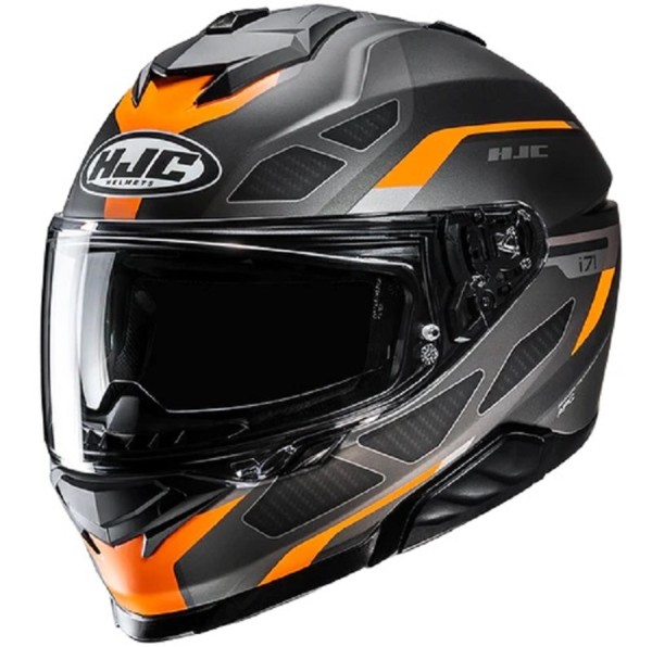 HJC Integralhelm I71 ZEST MC-7SF mattschwarz-grau-orange
