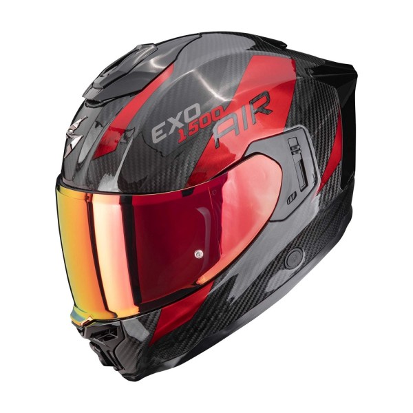 SCORPION Integralhelm EXO-1500 Carbon Air PLATTED schwarz-rot