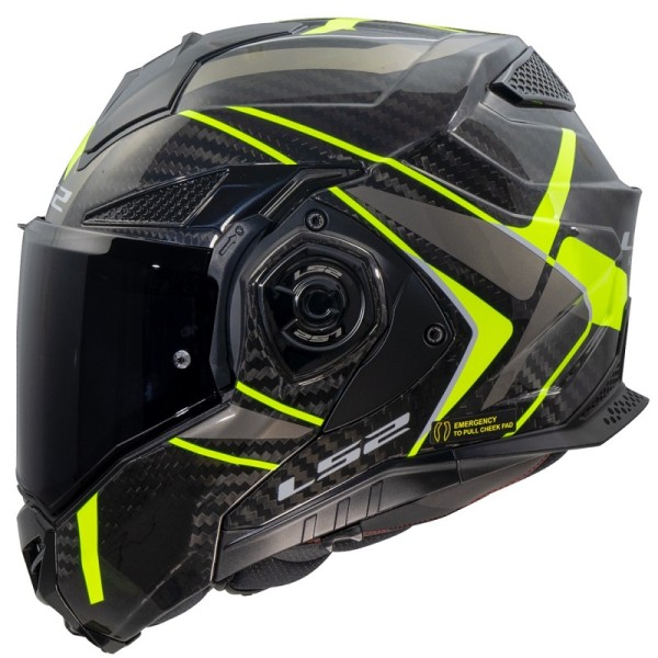 LS2 Klapphelm FF901 ADVANT X CARBON FUTURE II neongelb