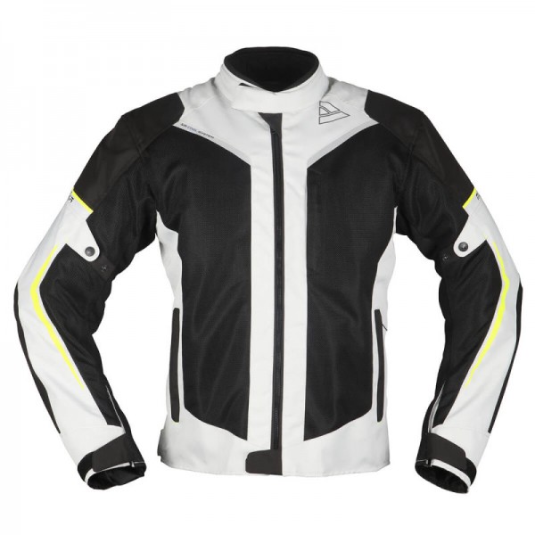 MODEKA Damen Textiljacke MIKKA AIR schwarz-hellgrau