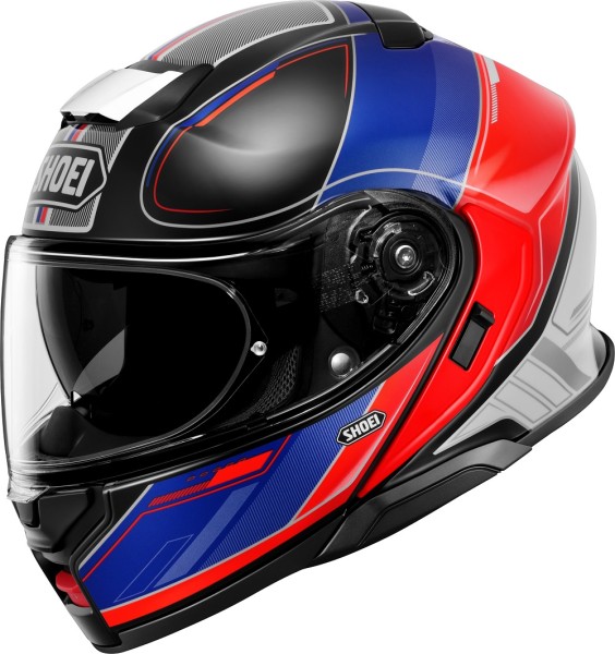 SHOEI Klapphelm Systemhelm NEOTEC 3 SHARPEN TC-10 schwarz-rot-blau