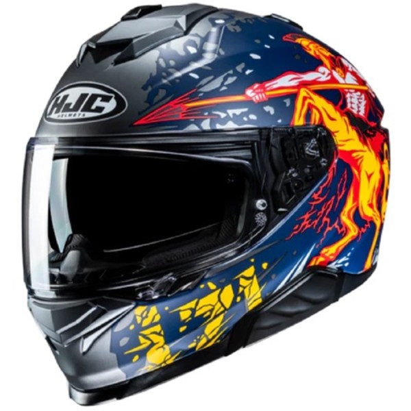 HJC Integralhelm I71 TAURUS MC-1 blau-gelb-rot