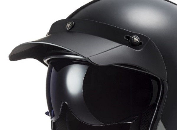 LS2 Helmschild für OF601 schwarz