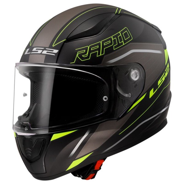 LS2 Integralhelm FF353 RAPID II ROKKU schwarz-gelb