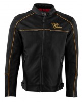RUSTY STICHES Lederjacke CHASE schwarz-gold RUSTY STICHES Lederjacke CHASE schwarz-gold