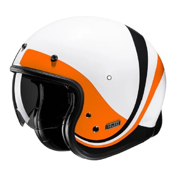 HJC Jethelm V31 EMGO MC7 weiss orange