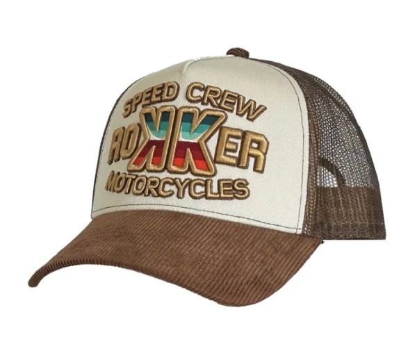 ROKKER Cap SPEED CREW TRUKKER schwarz-orange-Copy