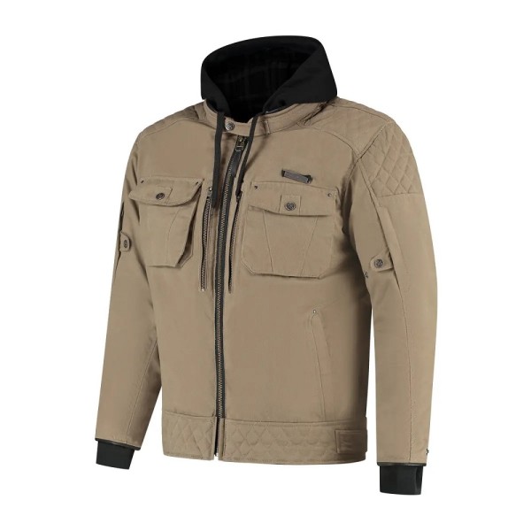 RUSTY STITCHES Textiljacke GLENN braun