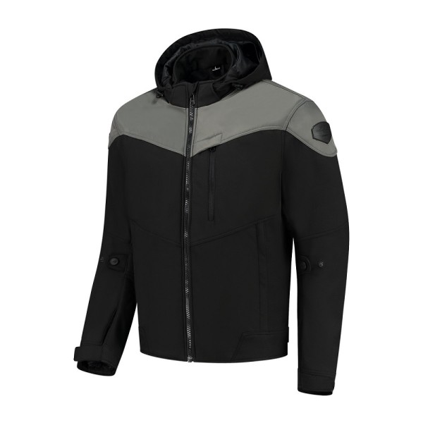 RUSTY STITCHES Textiljacke WILLIAM schwarz-dunkelgrau