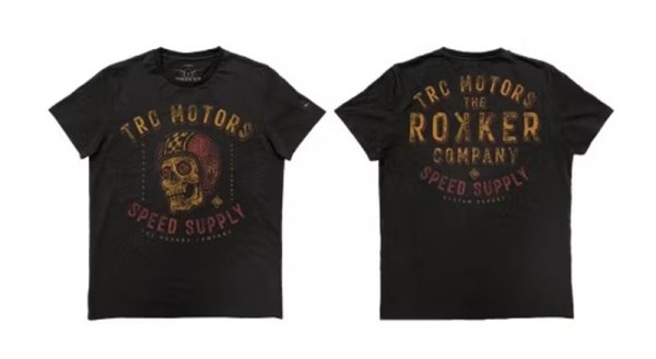 ROKKER T-Shirt SKULL-A black