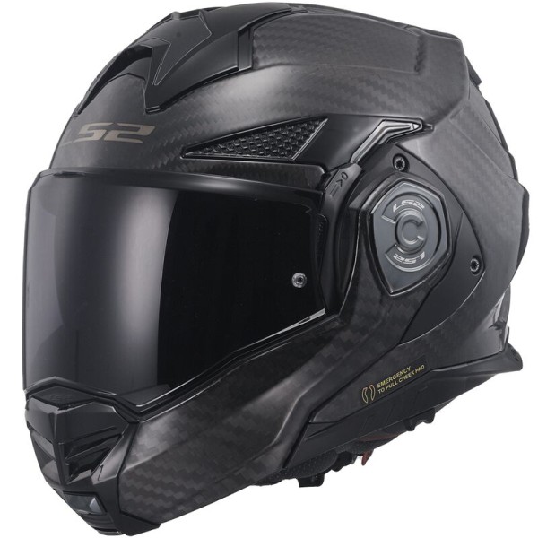 LS2 Klapphelm FF901 ADVANT X CARBON schwarz-gloss