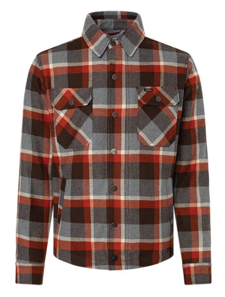 ROKKER Hemd Shirt MEMPHIS RIDER rot-grau