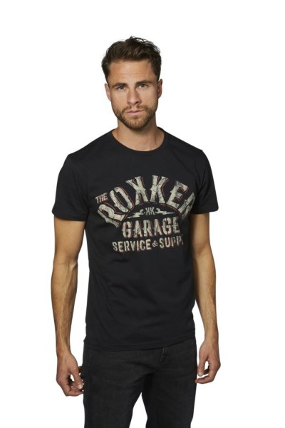 ROKKER T-Shirt GARAGE schwarz-grau