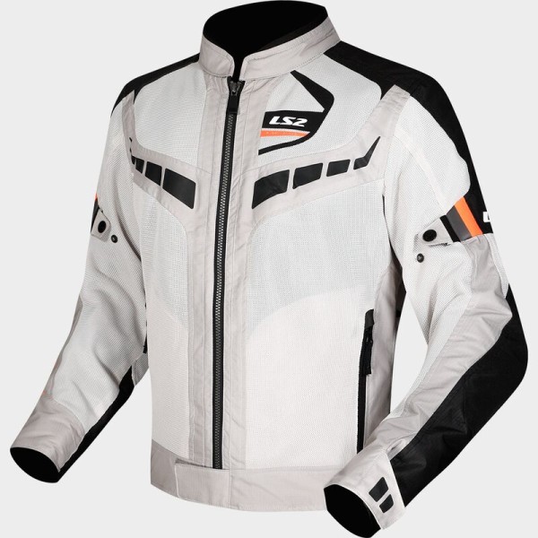 LS2 Textiljacke GARDA AIR schwarz-grau-orange