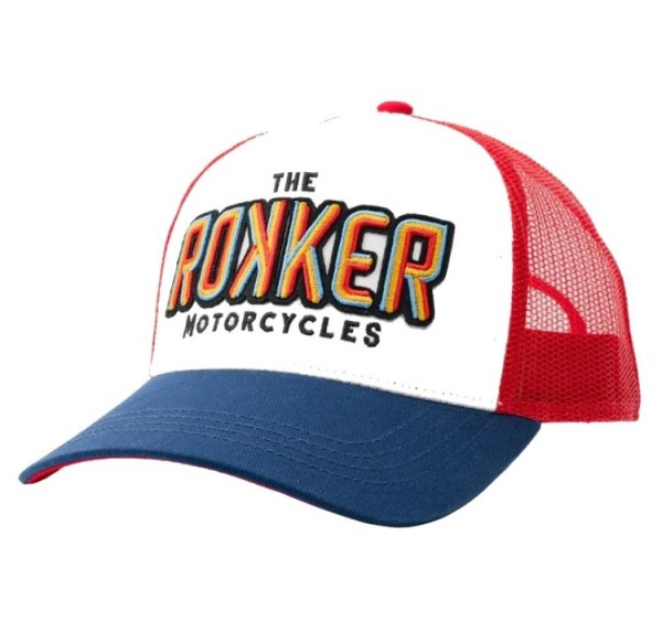 ROKKER Cap RAINBOW TRUKKER rot-weiss-schwarz