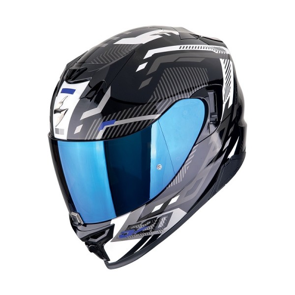 SCORPION Integralhelm EXO-520 EVO AIR RUNNER schwarz-weiss-blau