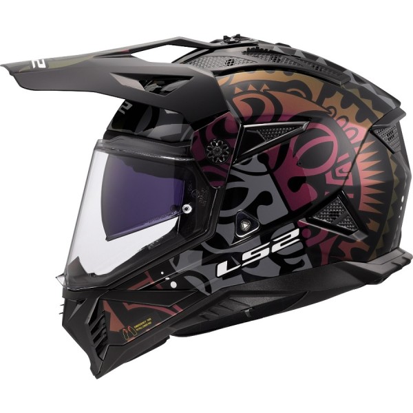 LS2 Offroadhelm MX702 PIONEER II RANGI grau-pinlk-orange