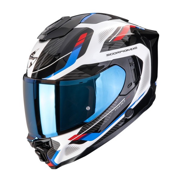SCORPION Integralhelm EXO-1500 Air SLEEK weiss-rot-blau