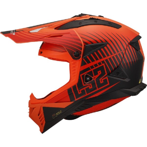 LS2 Offroadhelm MX708 FAST II DUCK orange-rot