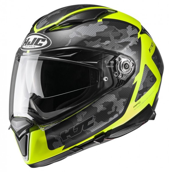 HJC Integralhelm F70 KATRA MC-3HSF mattschwarz-gelb