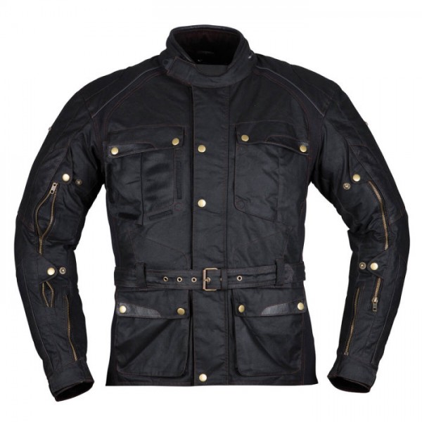 MODEKA Textiljacke Wachsjacke GLASGOW AIR schwarz