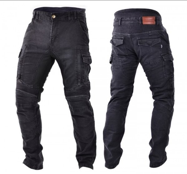 TRILOBITE Kevlar Jeans ACID SCRAMBLER schwarz