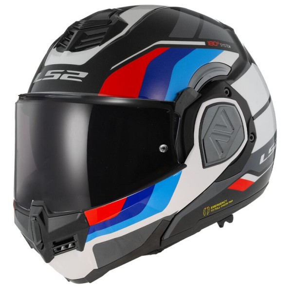 LS2 Klapphelm FF906 AVANT SPORT schwarz-blau-rot-weiss ECE 22.06