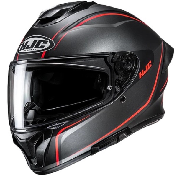 HJC Integralhelm C71 QUEZ mattschwarz-rot