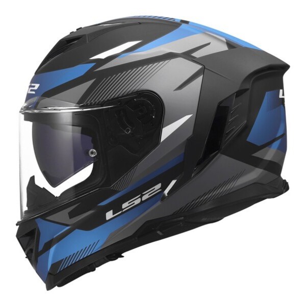 LS2 Integralhelm FF818 STORM III KOMAI mattschwarz-blau