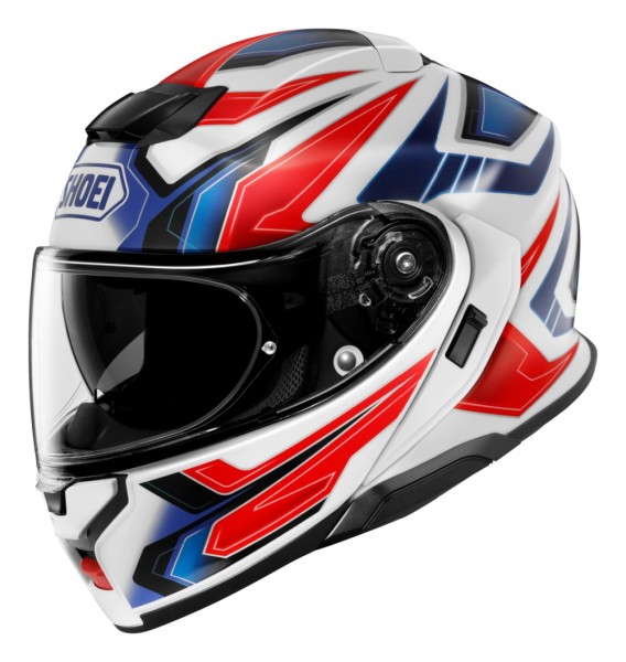 SHOEI Klapphelm Systemhelm NEOTEC 3 ANTHEM TC-10 weiss-blau-rot