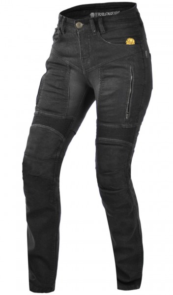 TRILOBITE Kevlar Damen Jeans PARADO Slim Fit mit TÜV CE schwarz