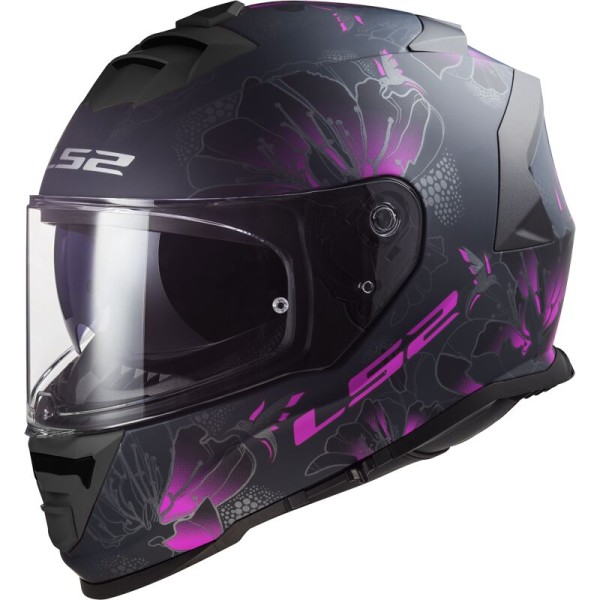 LS2 Integralhelm FF800 STORM II BURST mattschwarz-pink