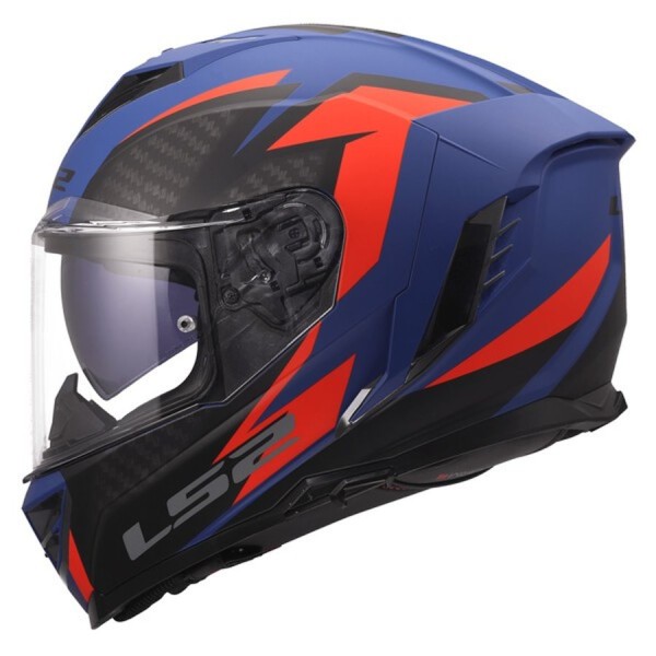 LS2 Integralhelm FF818 STORM III DYNAMO mattblau-rot