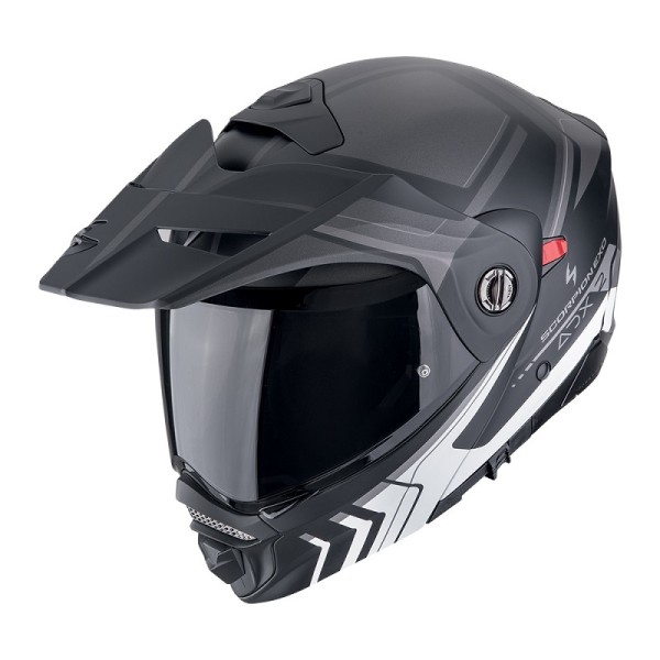 SCORPION Enduro Klapphelm ADX-2 LEWIS mattschwarz-silber