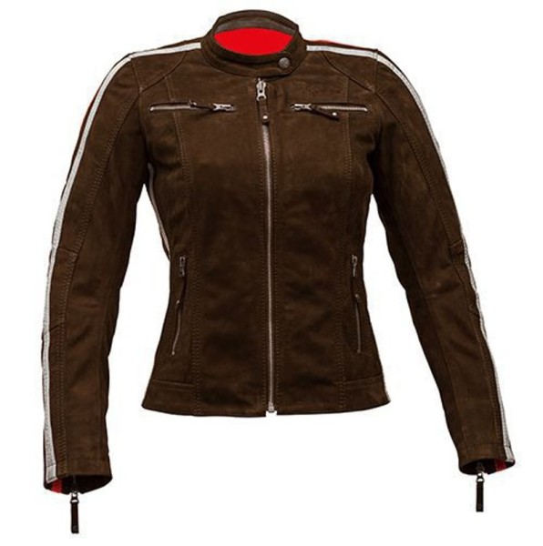 RUSTY STICHES Damen Lederjacke UMA braun