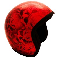 PIWEAR Jethelm EVO SKULL rot PIWEAR Jethelm EVO SKULL rot